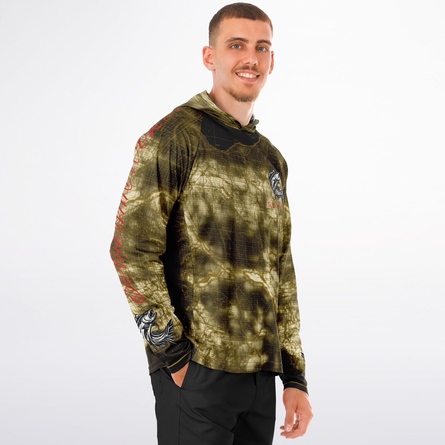 $NiieihiiNookei Performance Fishing Hoodie - 40+UPF