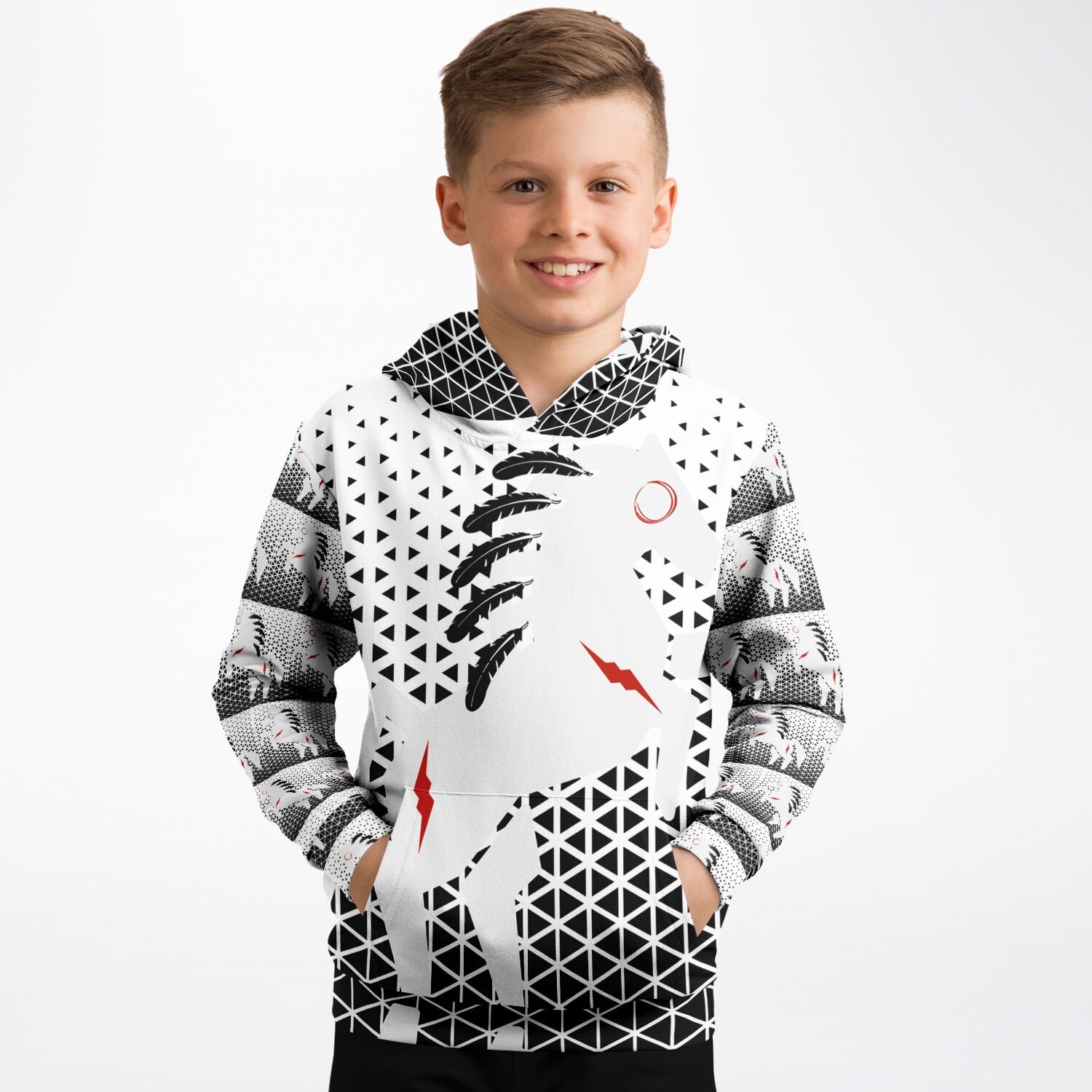 $NiieihiiNookei Fashion Kids Hoodie - AOP
