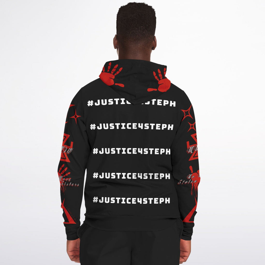 #JUSTICE4STEPH Athletic Zip-Up Hoodie - AOP