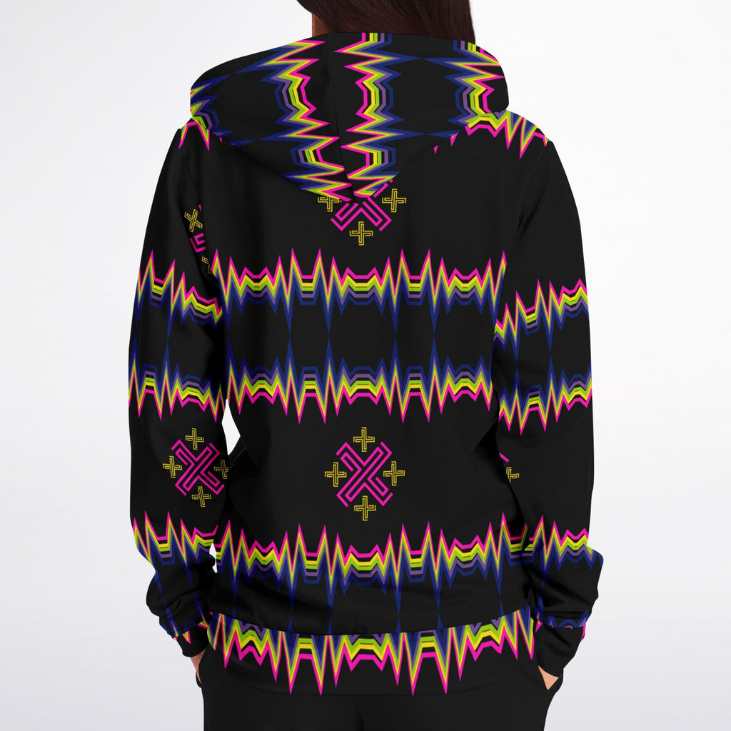 $NiieihiiNookei Athletic Zip-Up Hoodie - AOP
