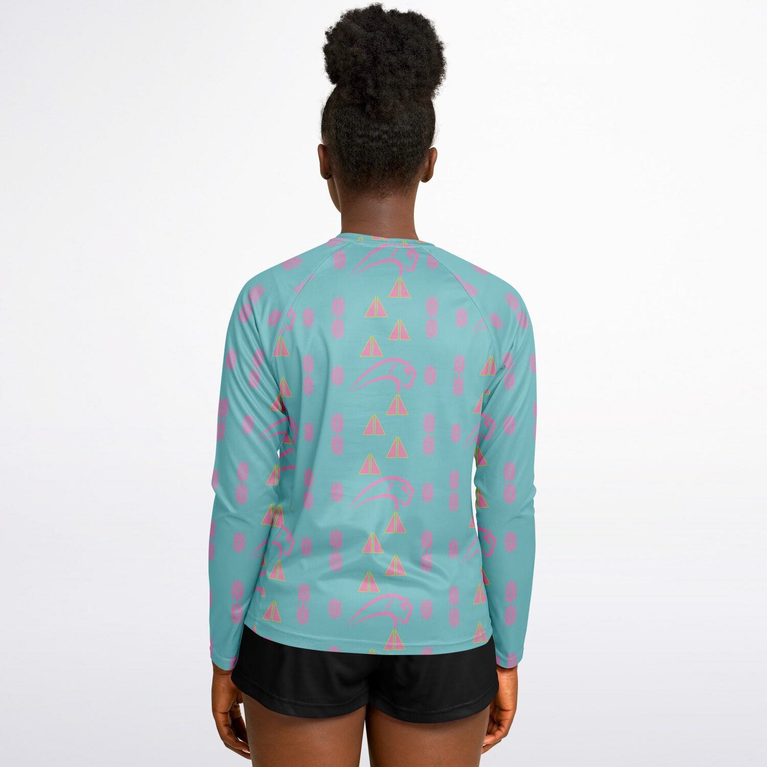 Women's Long Sleeve Performance Shirt - AOP