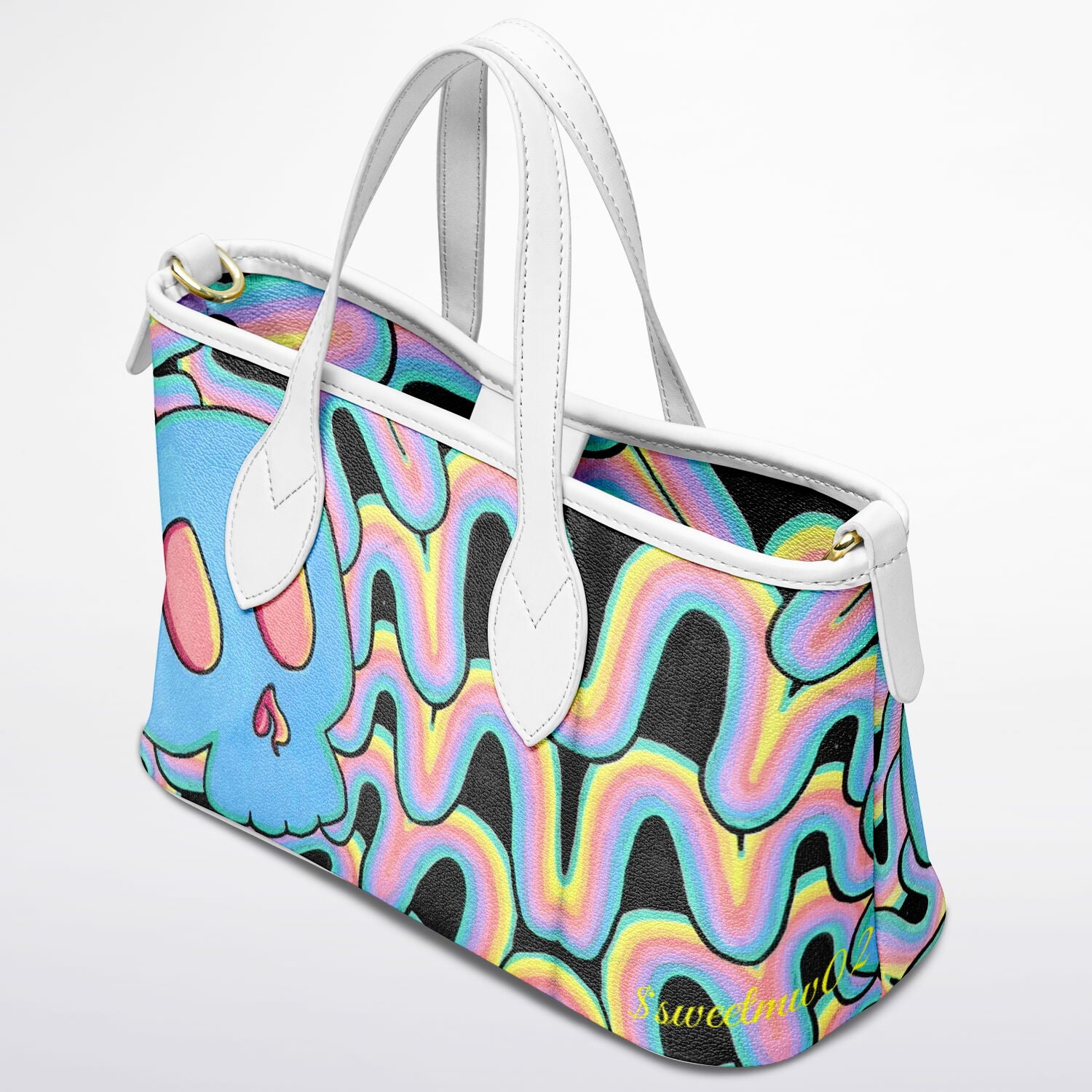 $sweetmw02 Leather Tote Bag - AOP