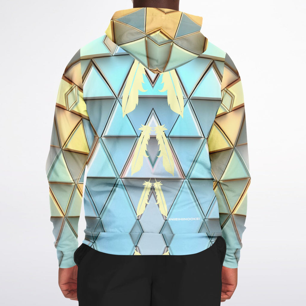 $NiieihiiNookei Athletic Zip-Up Hoodie - AOP