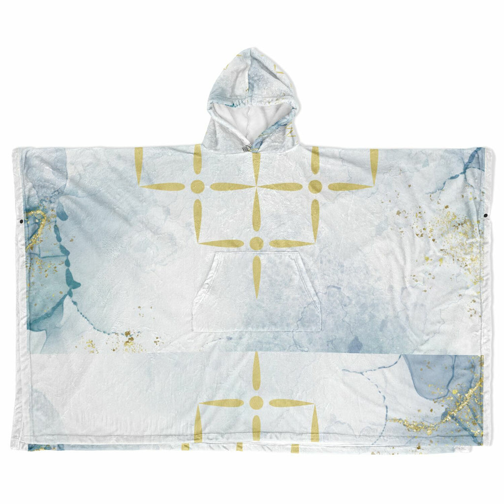 $NiieihiiNookei Flannel Blanket Poncho - AOP