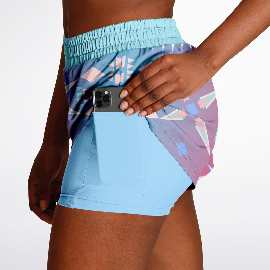 $NiieihiiNookei Women's 2-in-1 Shorts - AOP