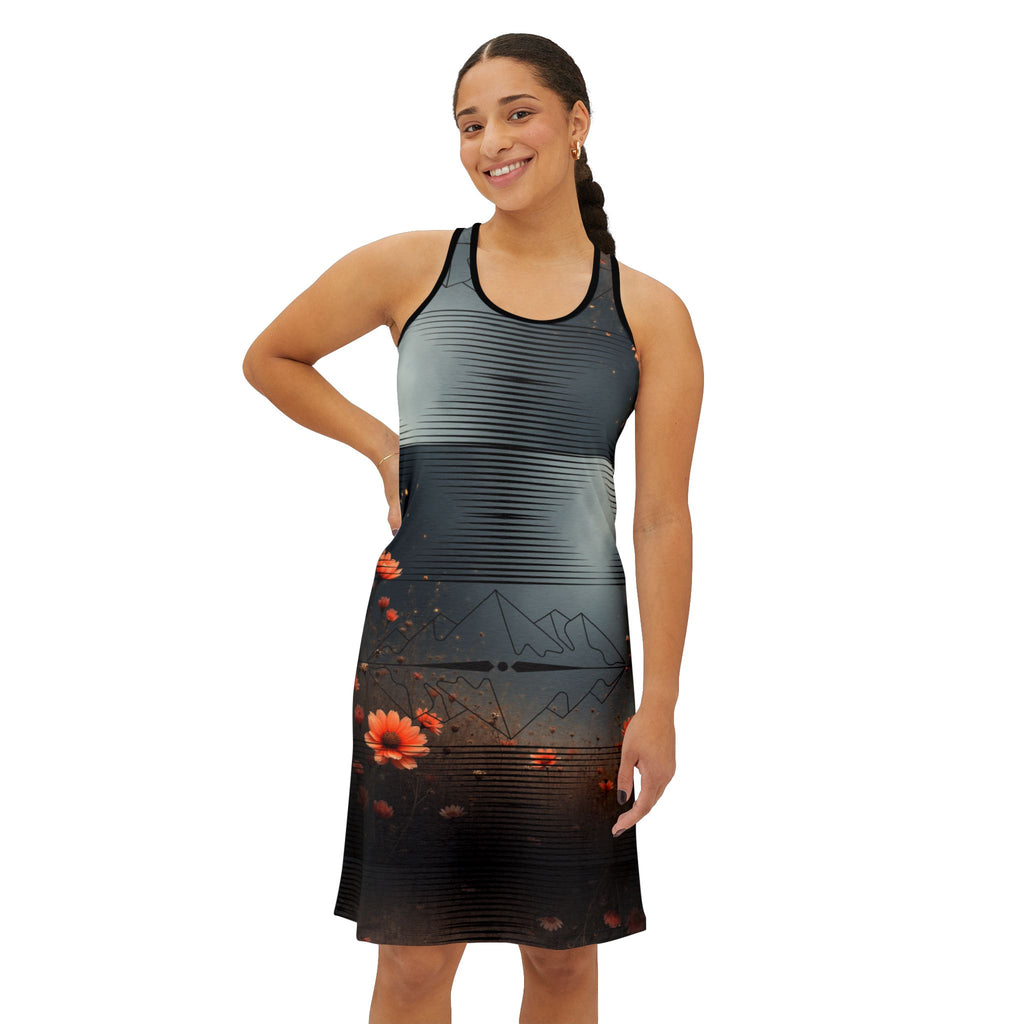 $NiieihiiNookei Floral Mountain Racerback Dress —AOP