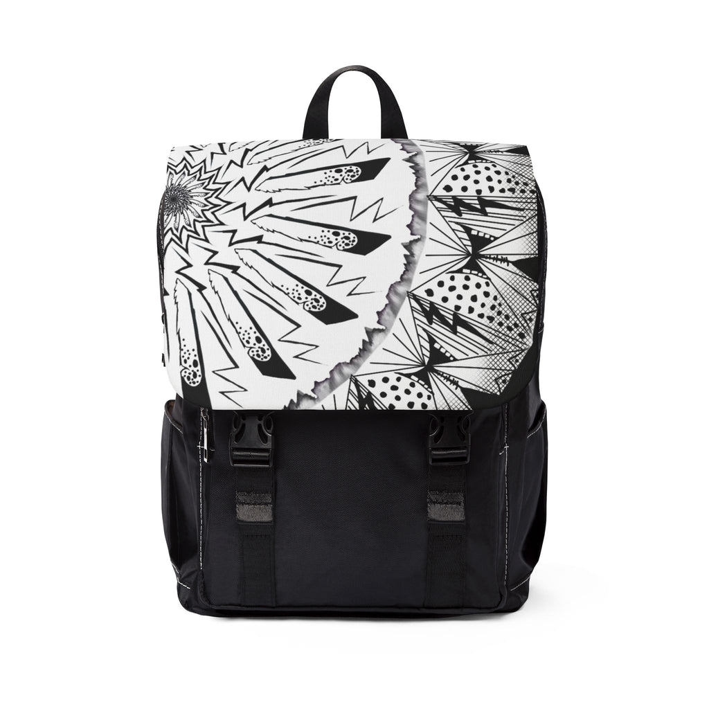 Native Art Shoulder Backpack — Hand-Drawn Design by $NiieihiiNookei