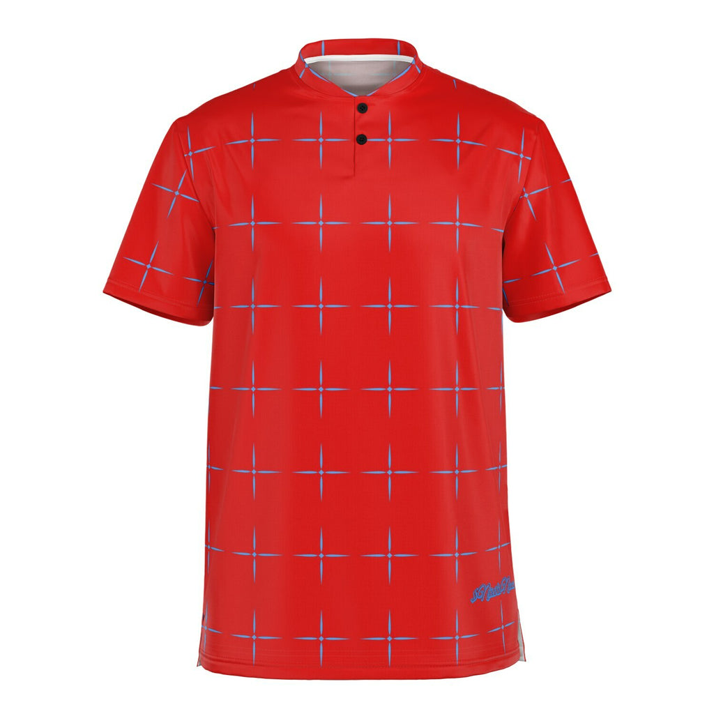$NiieihiiNookei Blade Collar Polo Shirt - AOP