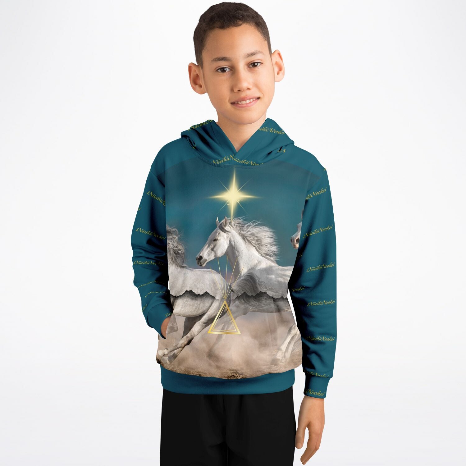 $NiieihiiNookei Fashion Kids Hoodie - AOP
