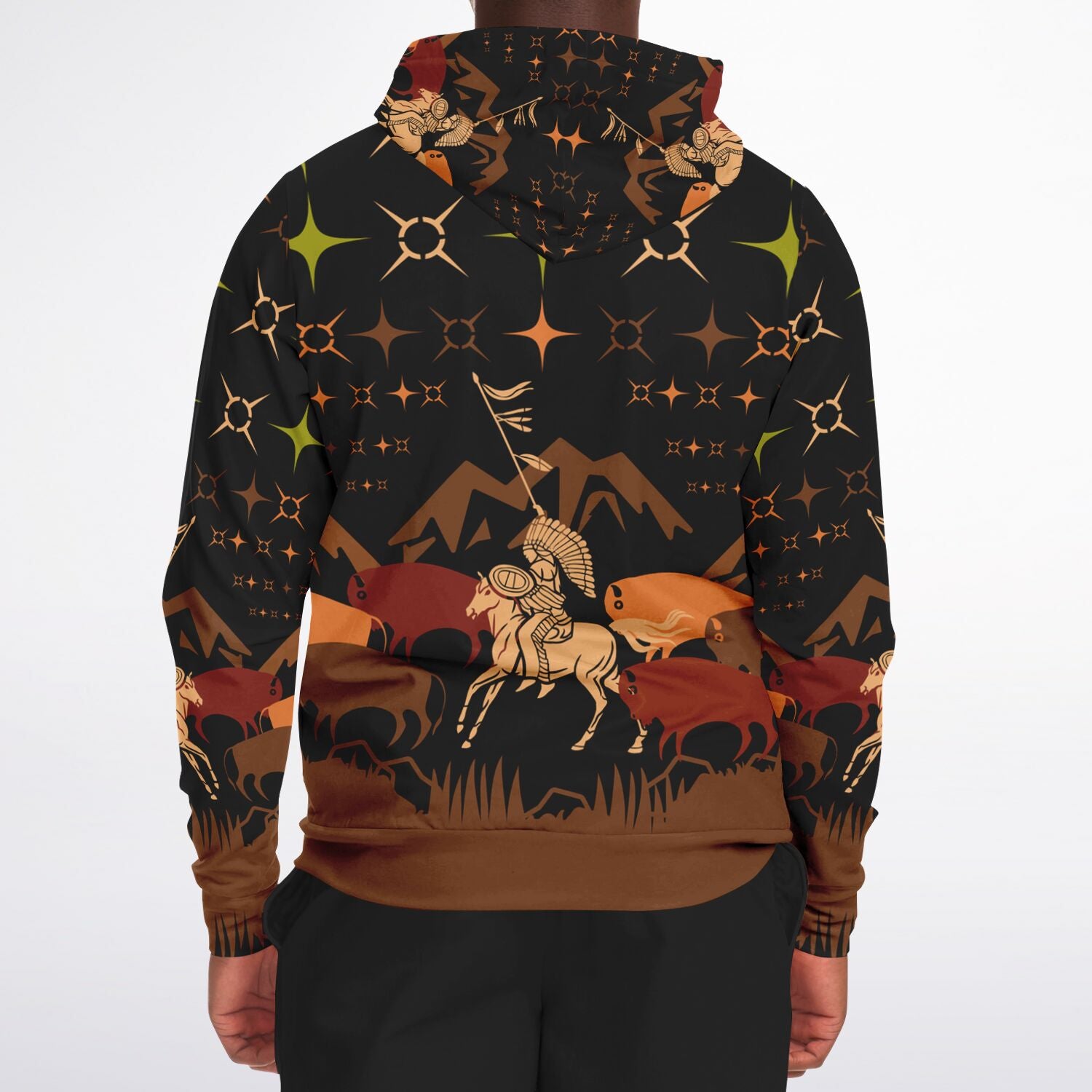 $NiieihiiNookei Athletic Zip-Up Hoodie - AOP