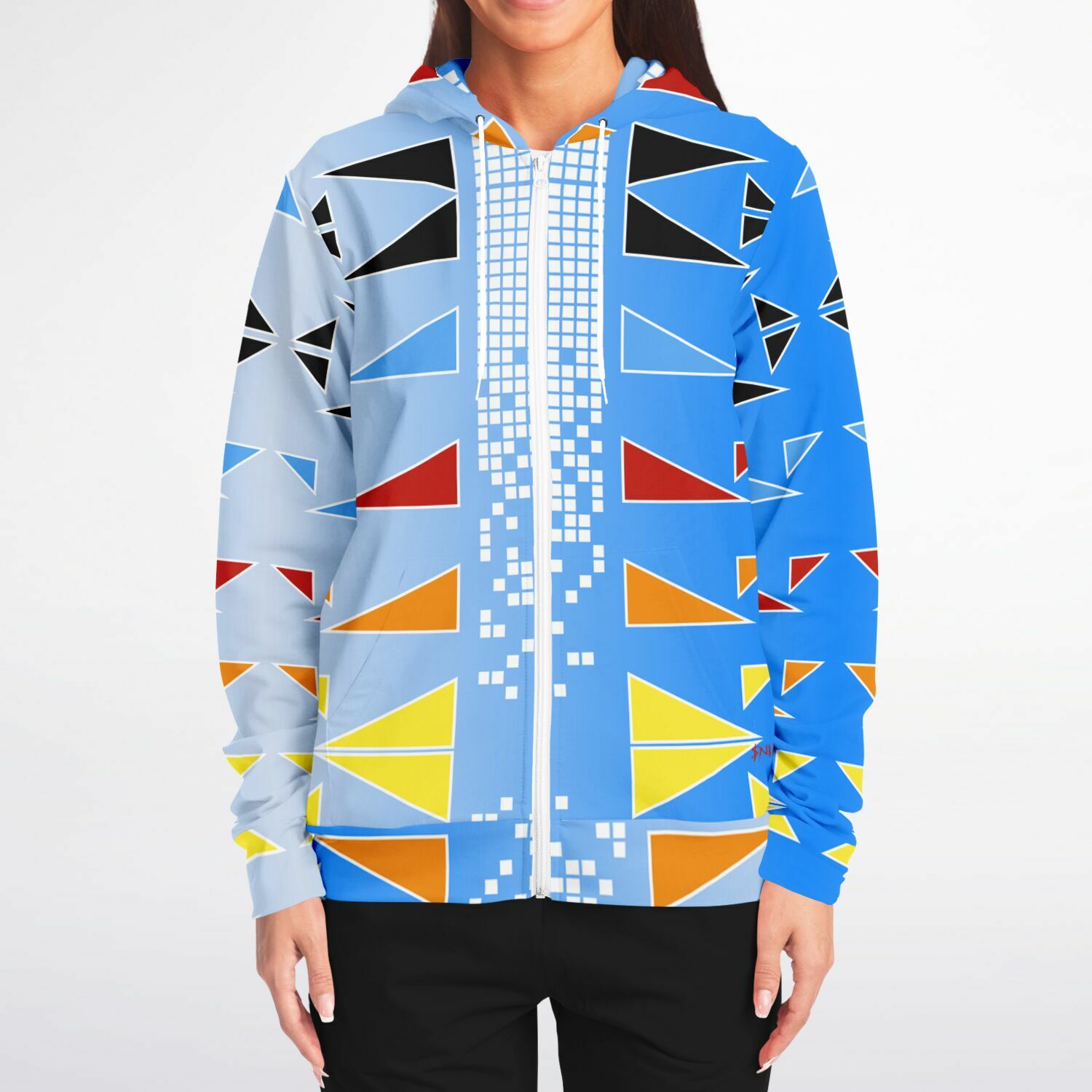 $NiieihiiNookei Fashion Zip-Up Hoodie - AOP