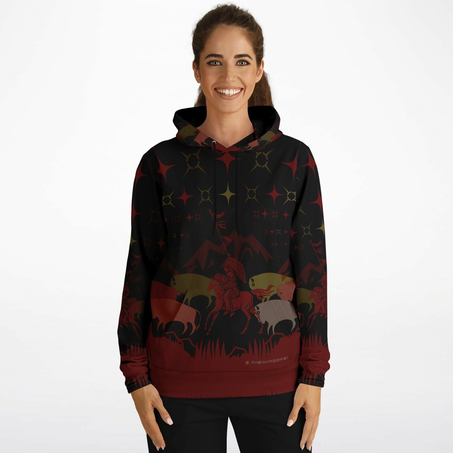 $NiieihiiNookei Athletic Hoodie - AOP