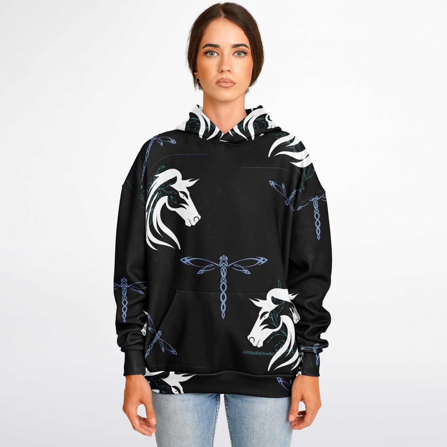 $NiieihiiNookei Heavyweight Oversized Hoodie - AOP
