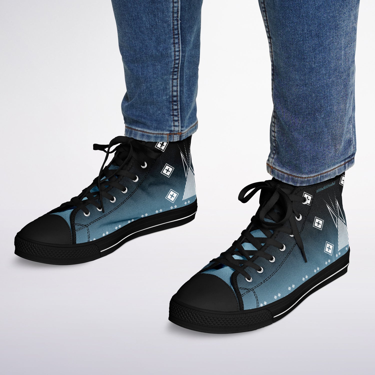 $NiieihiiNookei Urban Peak High Top Shoes - AOP