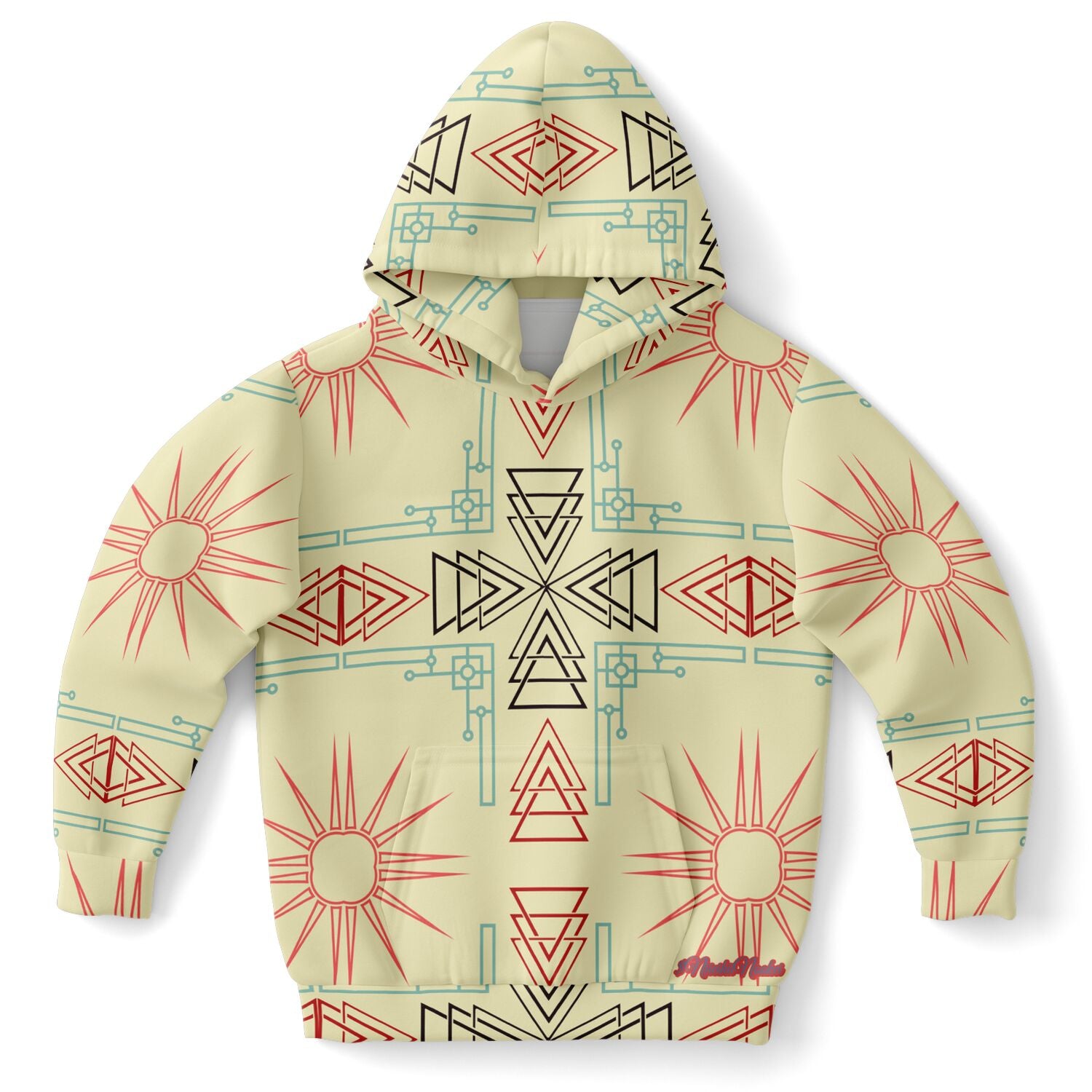 $NiieihiiNookei Athletic Kids Hoodie - AOP