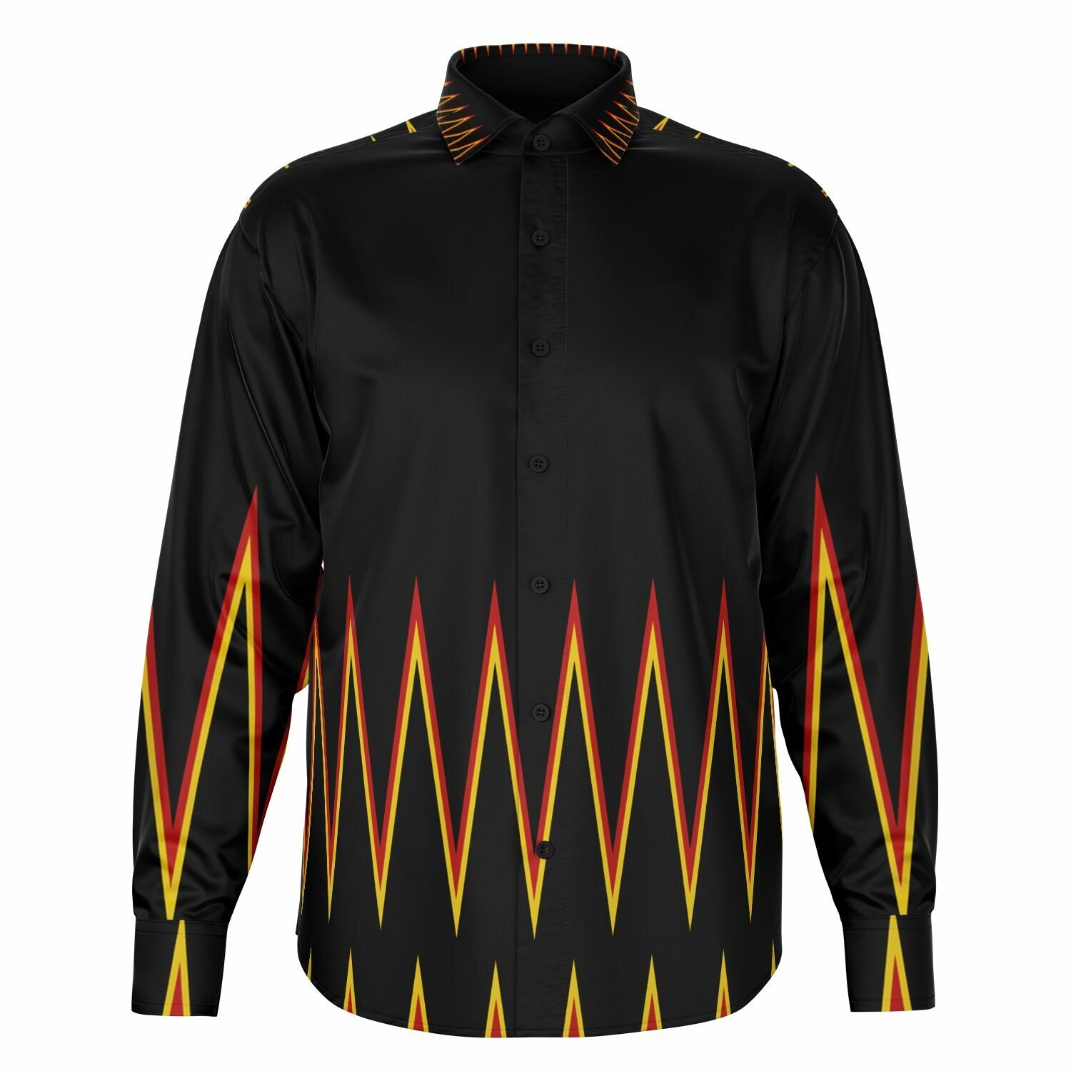 $NiieihiiNookei Long Sleeve Button Down Shirt - AOP