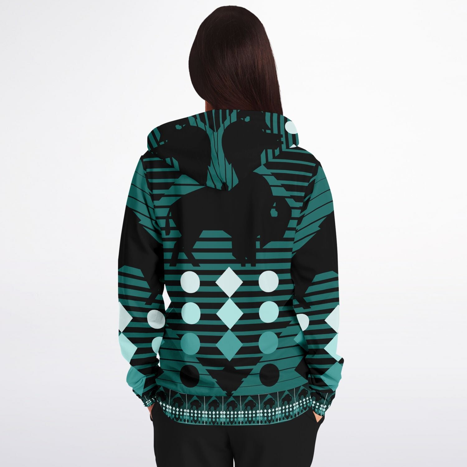 $NiieihiiNookei Fashion Zip-Up Hoodie - AOP