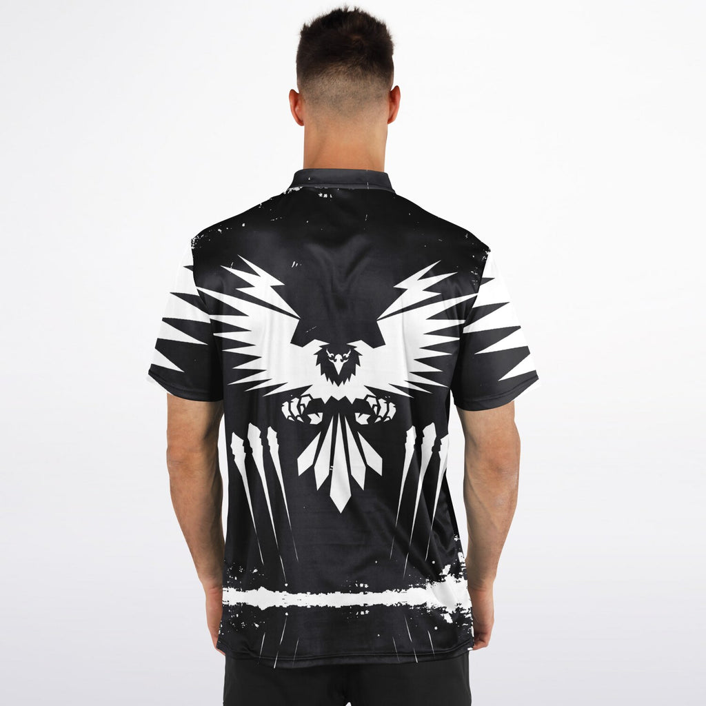 $NiieihiiNookei Blade Collar Polo Shirt - AOP