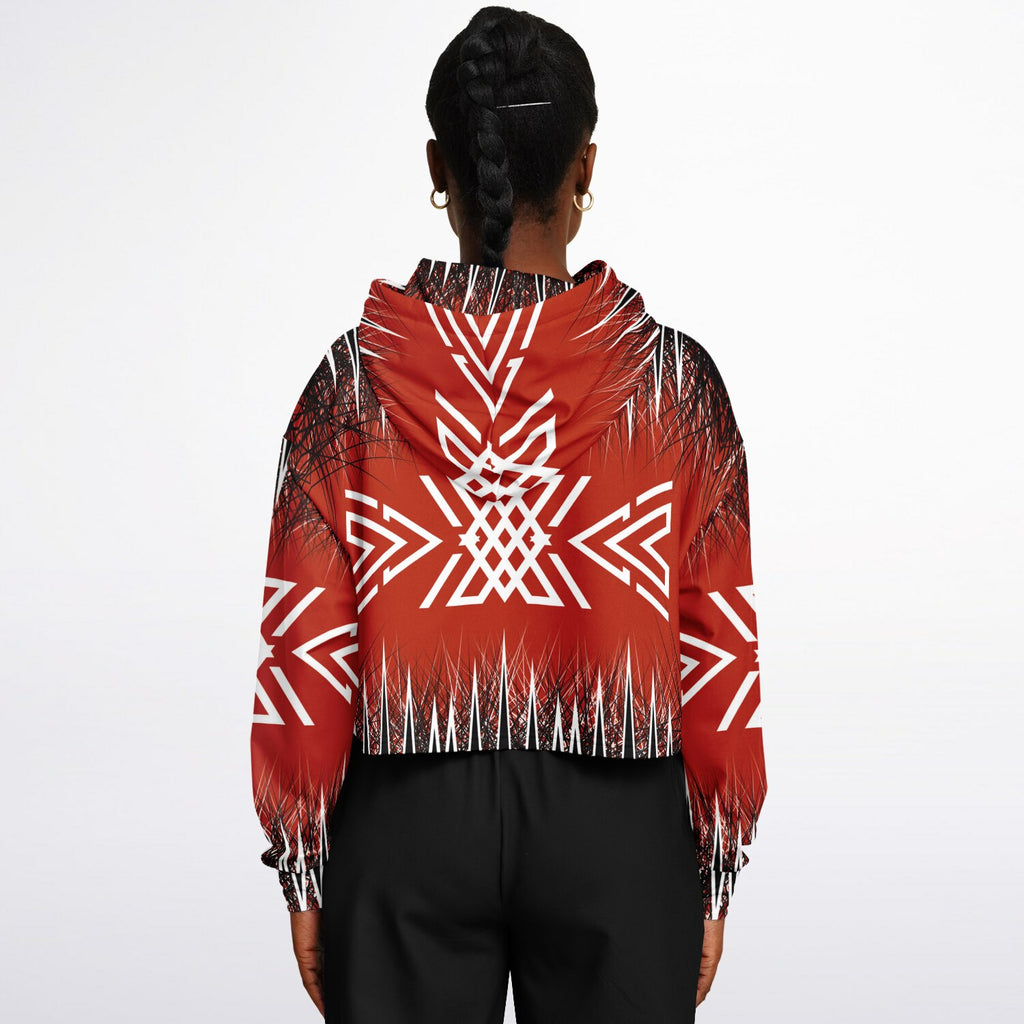$NiieihiiNookei Fashion Cropped Hoodie - AOP