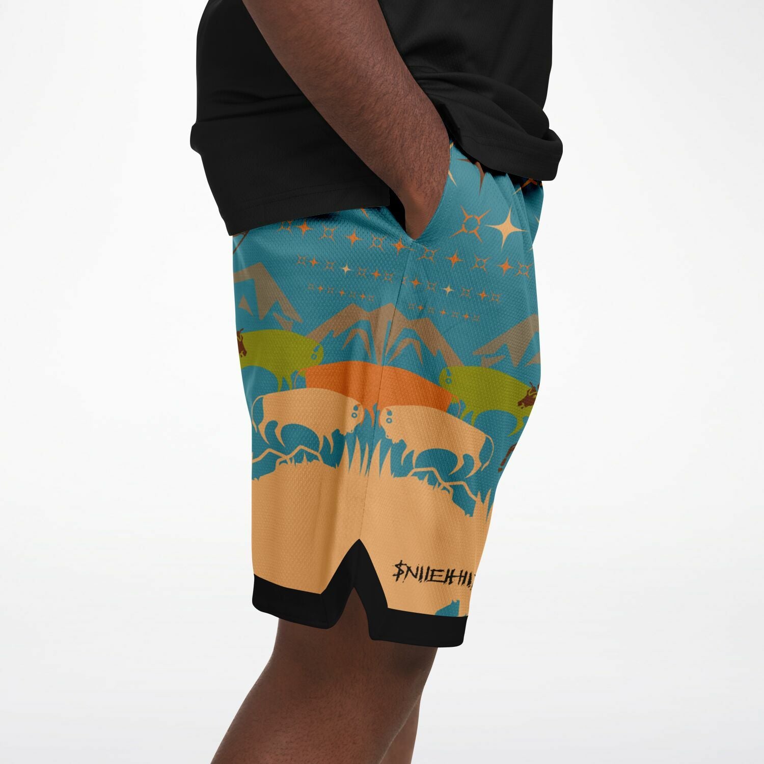$NiieihiiNookei Basketball Short Rib - AOP