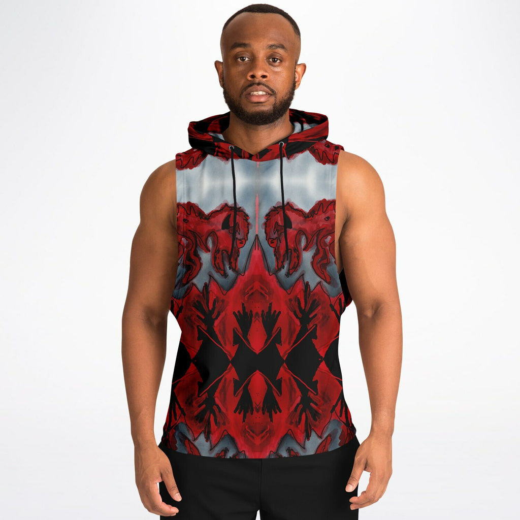 $NiieihiiNookei Athletic Drop Armhole Hoodie - AOP