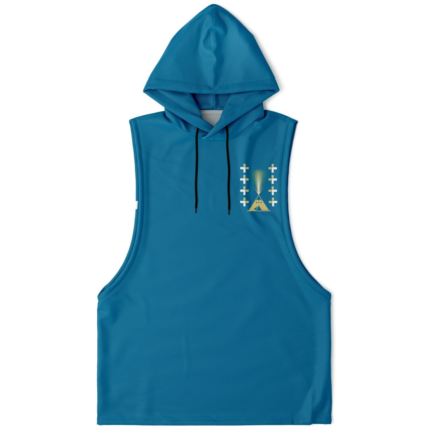 $NiieihiiNookei Athletic Drop Sleeveless Hoodie - AOP