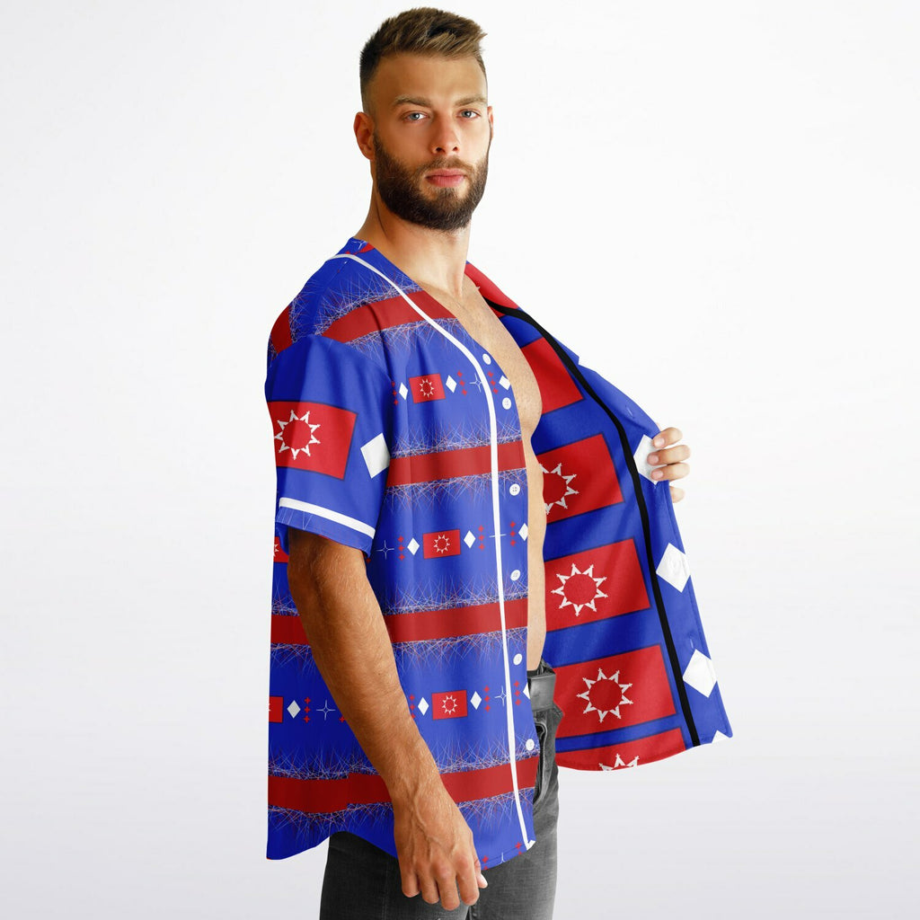 OST Flag design by $NiieihiiNookeiReversible Baseball Jersey - AOP