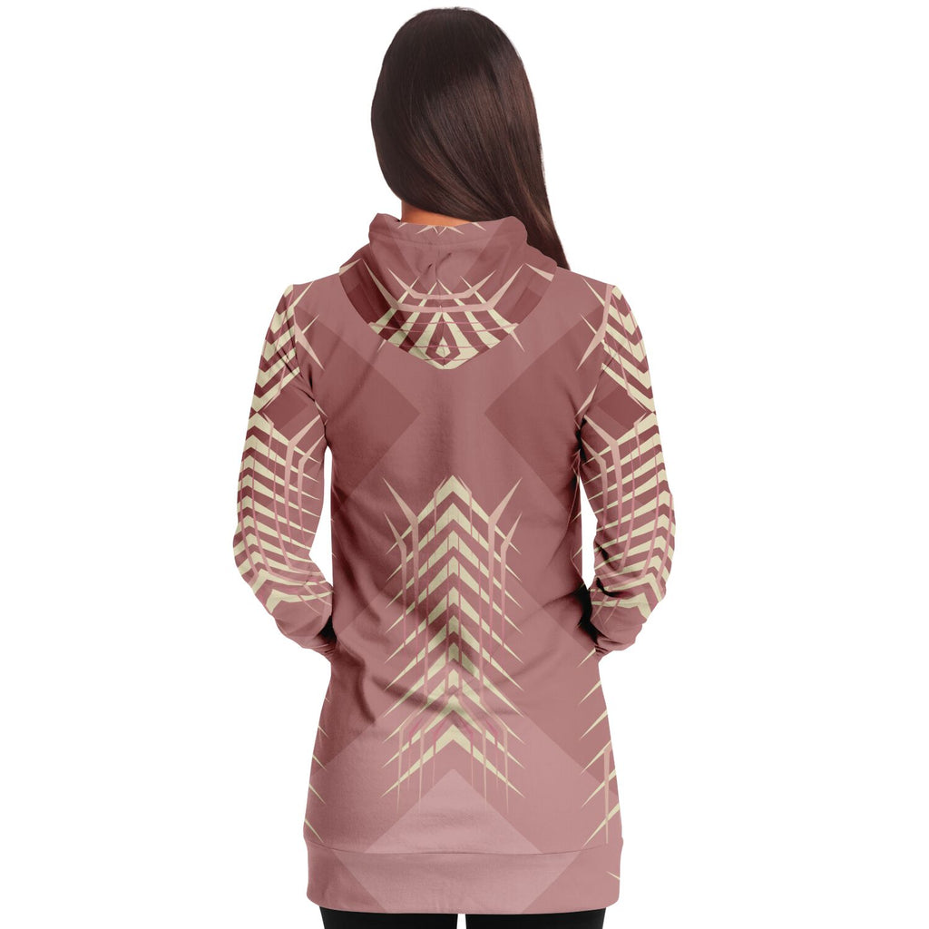 $NiieihiiNookei Fashion Longline Hoodie - AOP