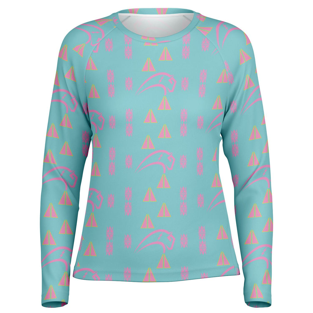 Women's Long Sleeve Performance Shirt - AOP