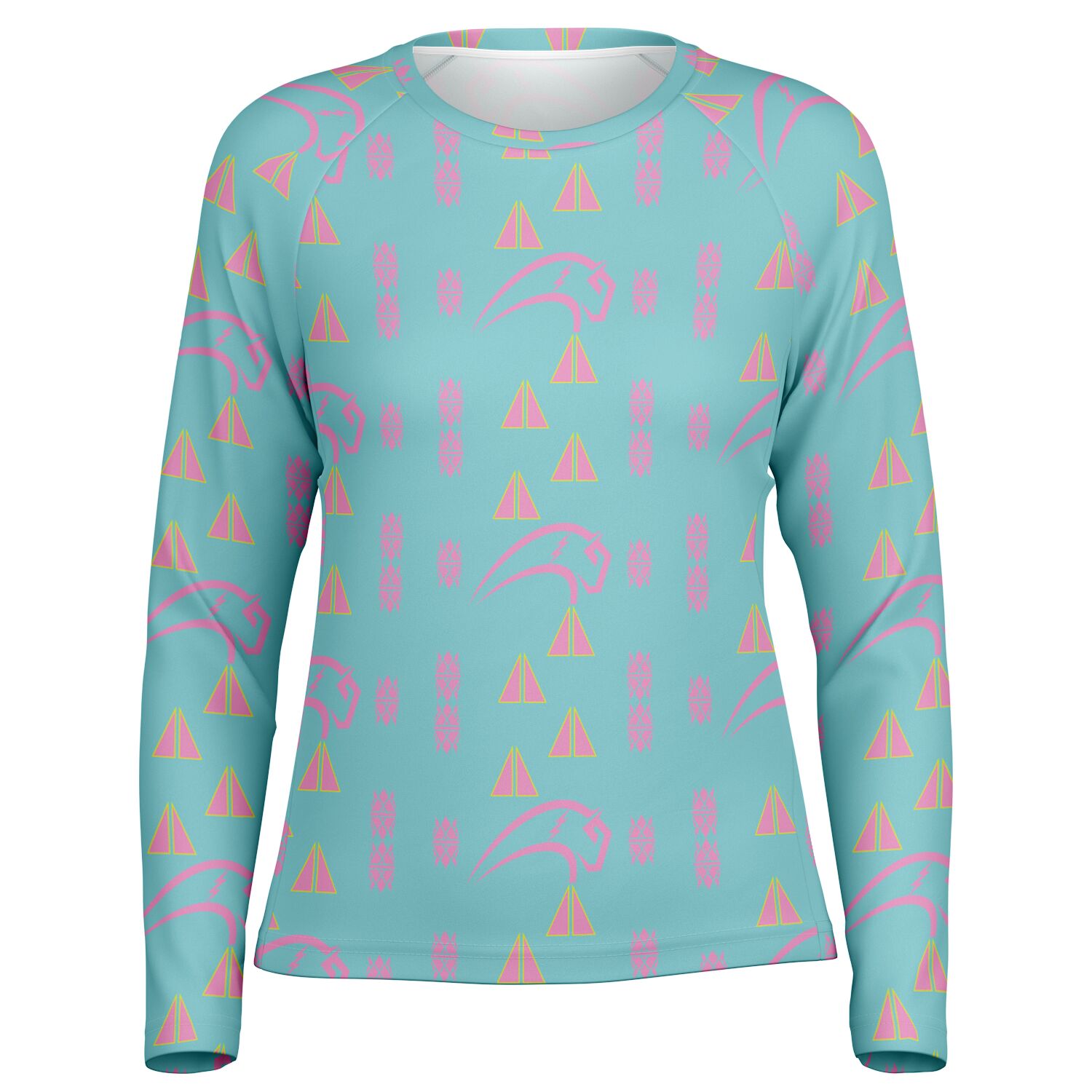 Women's Long Sleeve Performance Shirt - AOP