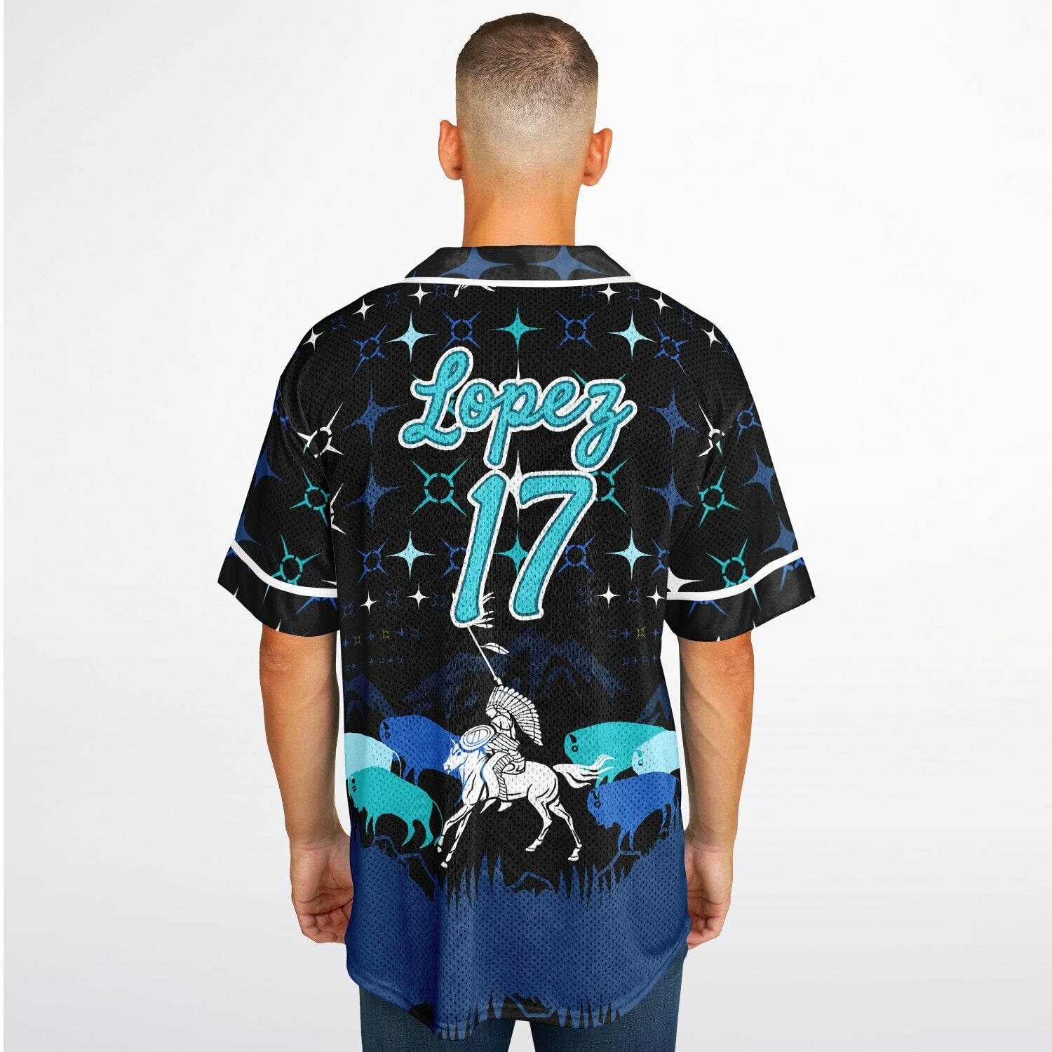 #17 Lopez Premium Baseball Jersey - AOP copy