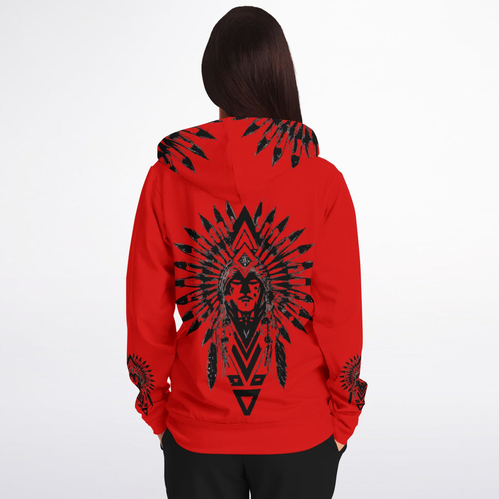 $NiieihiiNookei Athletic Zip-Up Hoodie - AOP