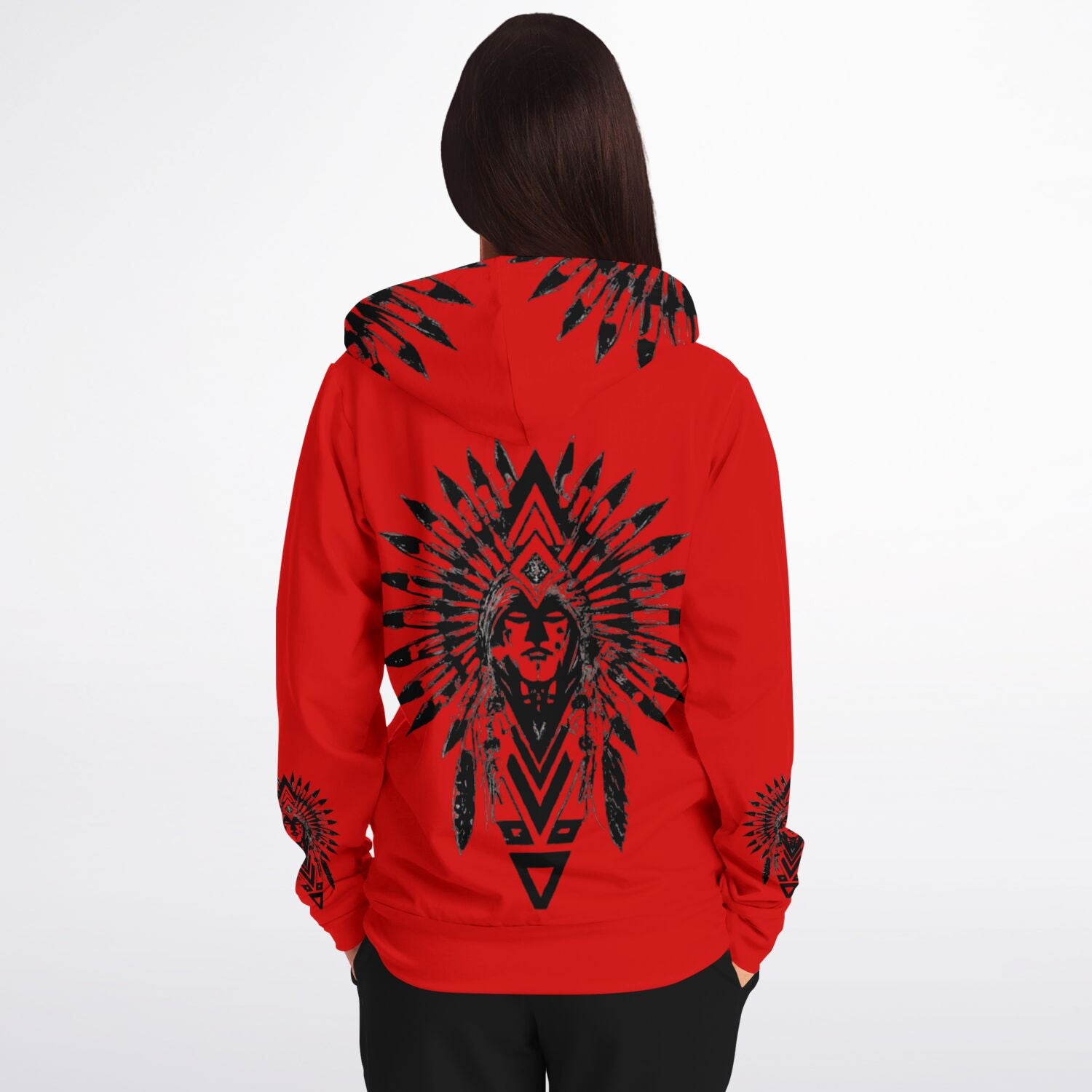 $NiieihiiNookei Athletic Zip-Up Hoodie - AOP