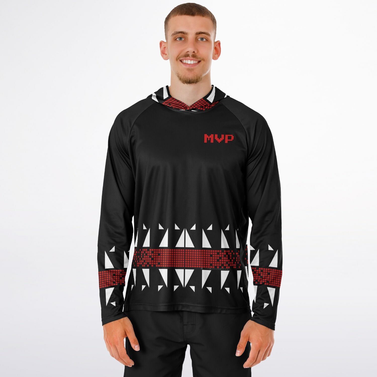 $NIIEIHIINOOKEI MVP BLBH Hooded Performance Shirt - AOP