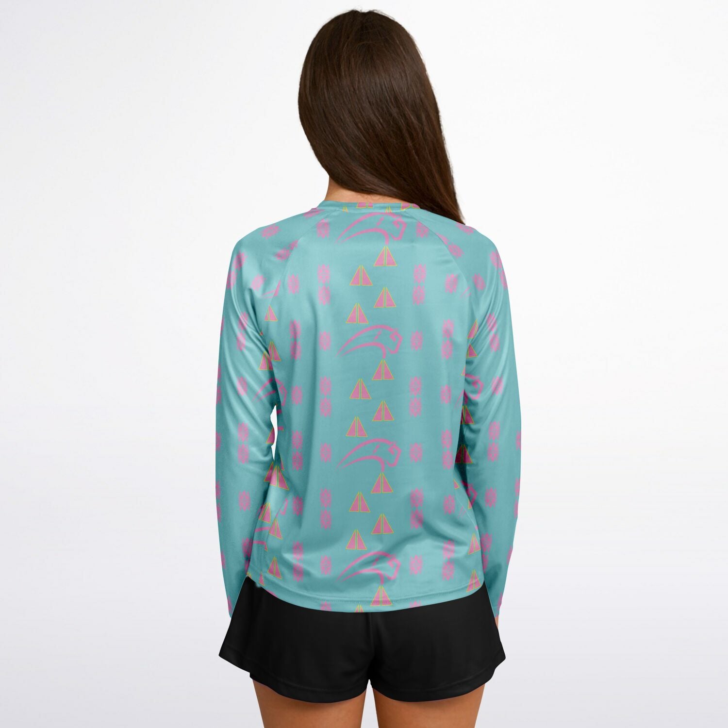 Women's Long Sleeve Performance Shirt - AOP