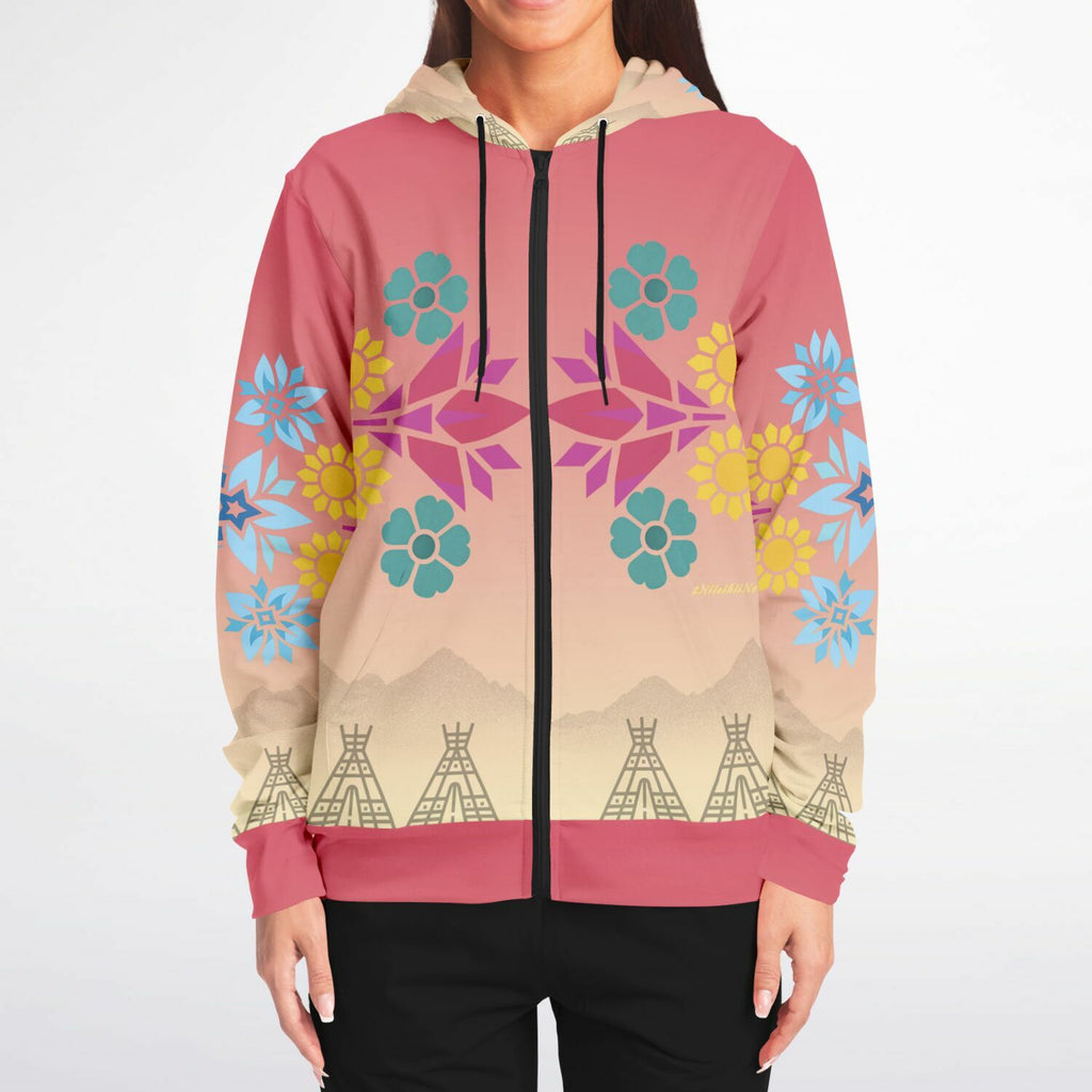 $NiieihiiNookei Fashion Zip-Up Hoodie - AOP