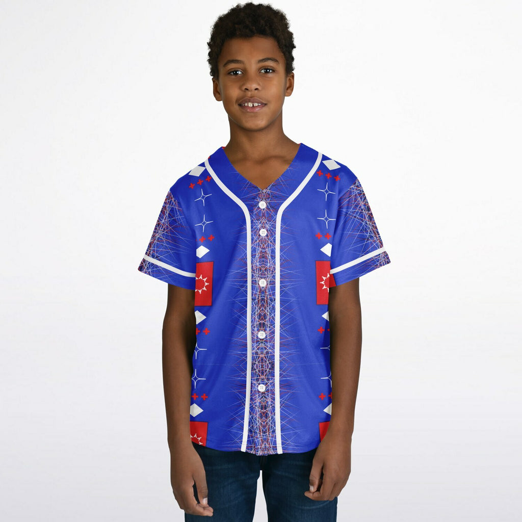 $NiieihiiNookei OST Flag Design Kids Baseball Jersey - AOP