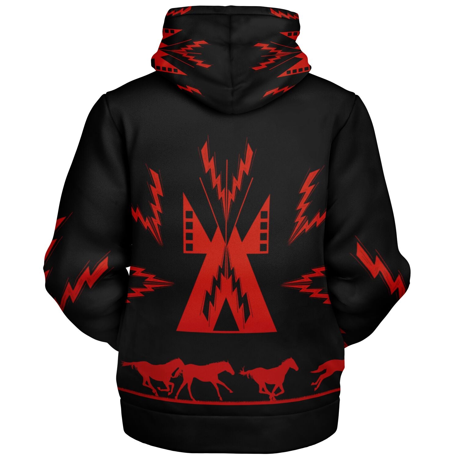 $NiieihiiNookei Microfleece Ziphoodie - AOP