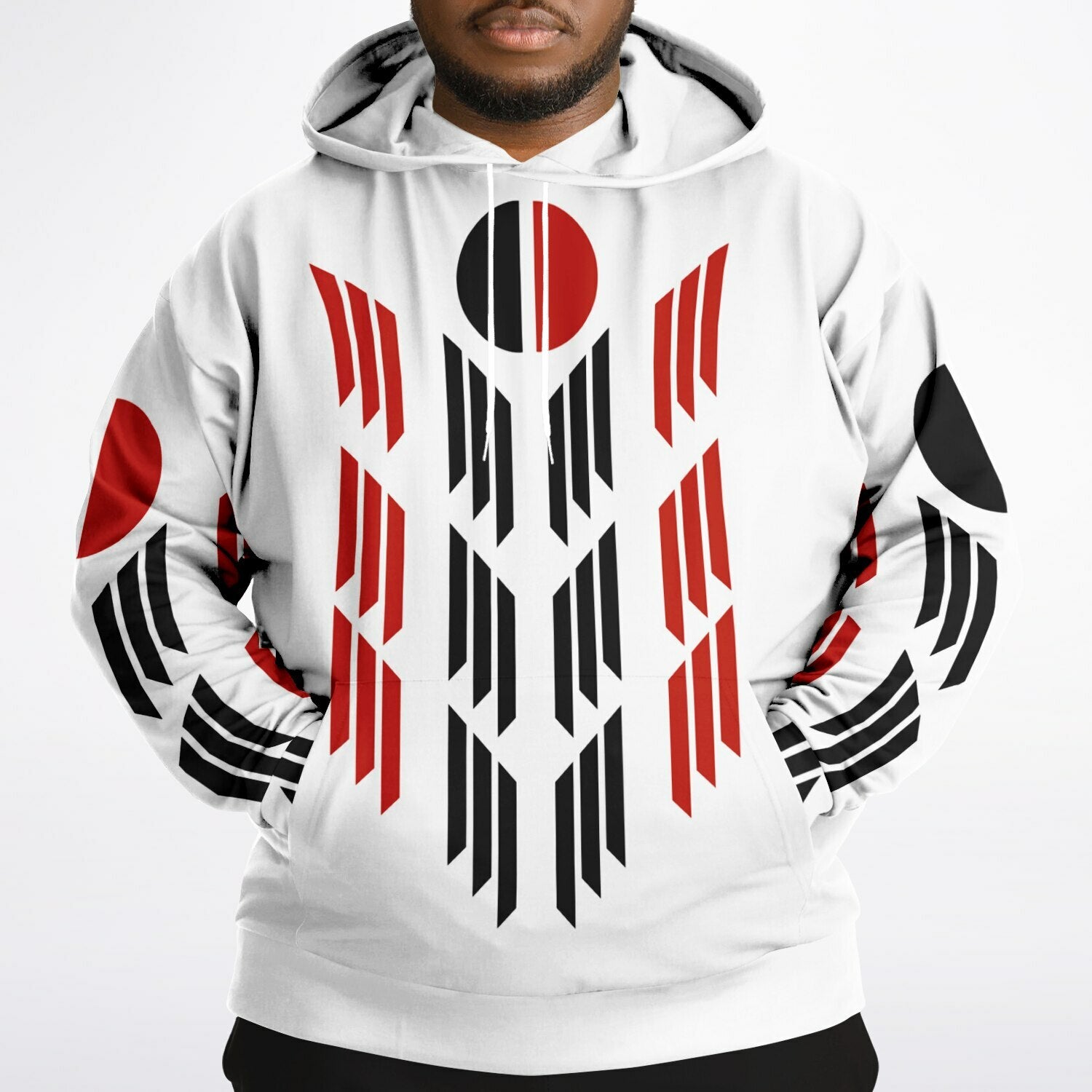 $NiieihiiNookei Arapaho Flag Athletic Plus-size Hoodie - AOP