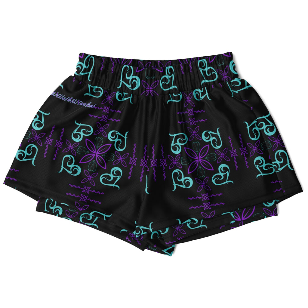 $NiieihiiNookei Women's 2-in-1 Shorts - AOP
