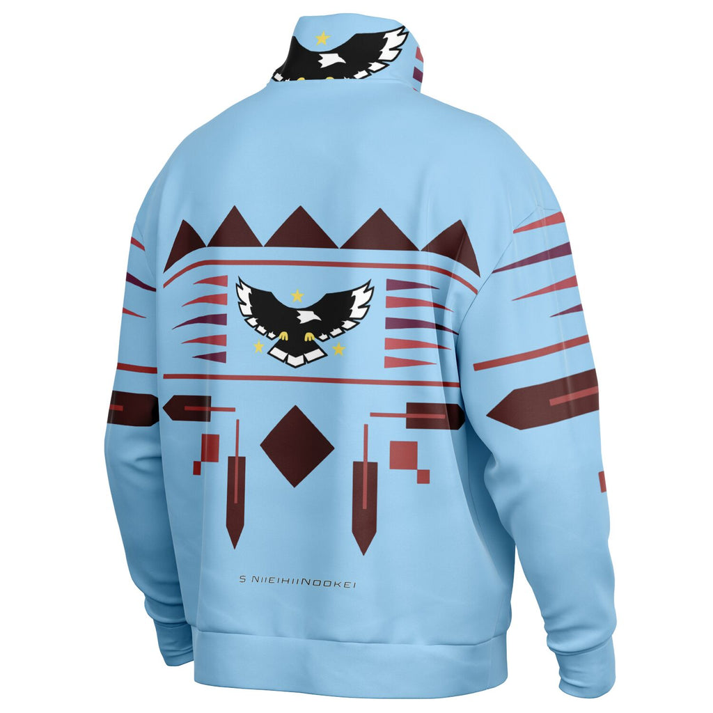 $NiieihiiNookei Heavyweight Oversized Quarter Zip Sweatshirt - AOP