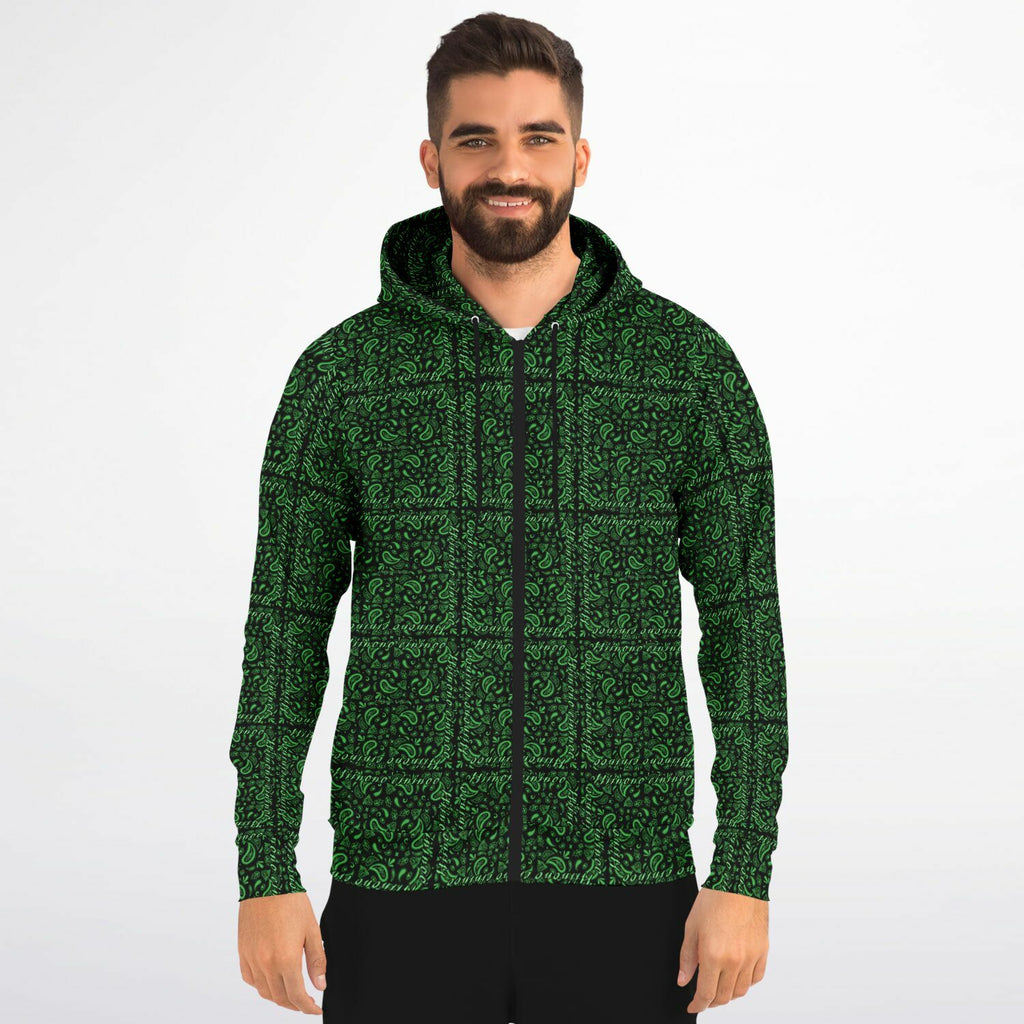 $NiieihiiNookei Athletic Zip-Up Hoodie - AOP