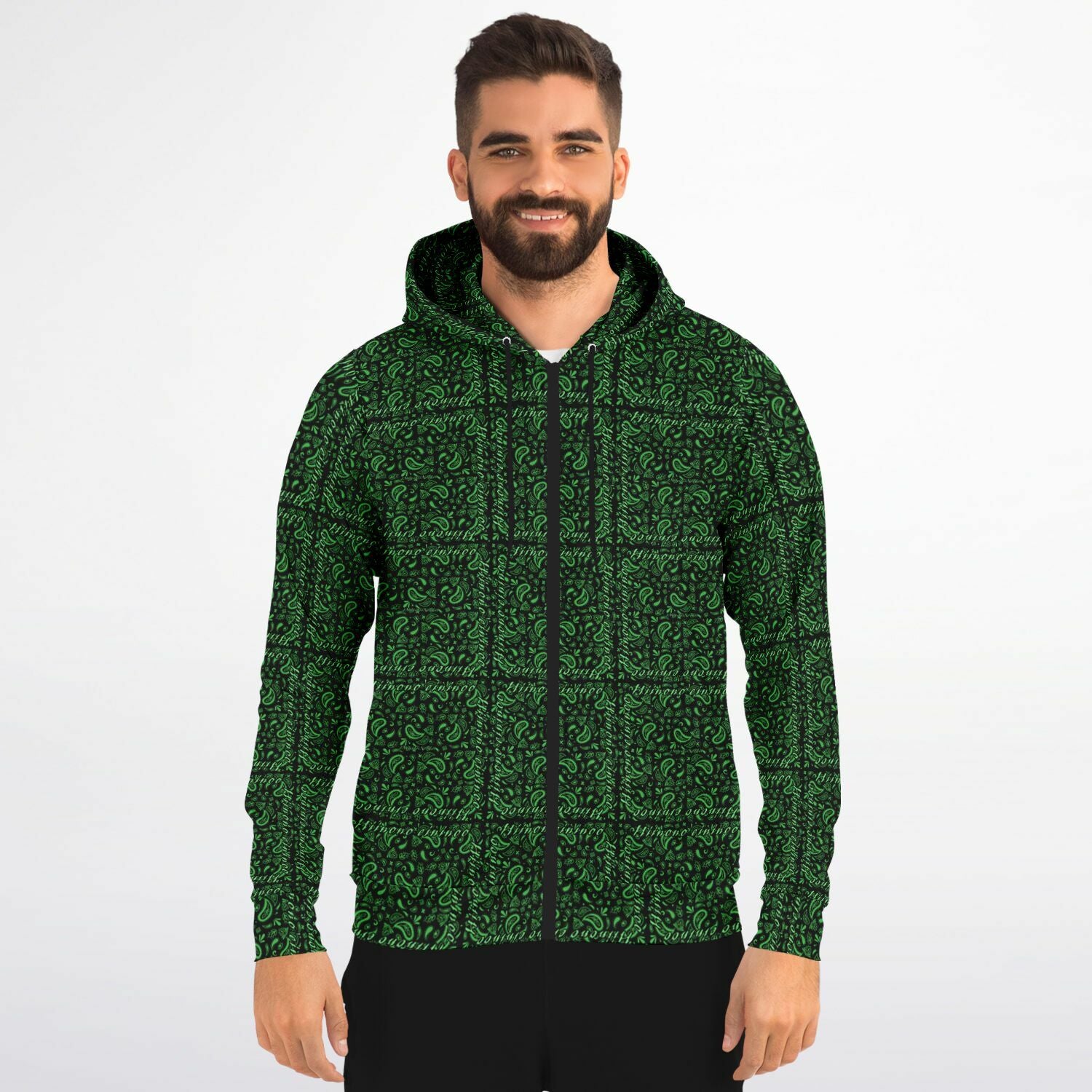 $NiieihiiNookei Athletic Zip-Up Hoodie - AOP