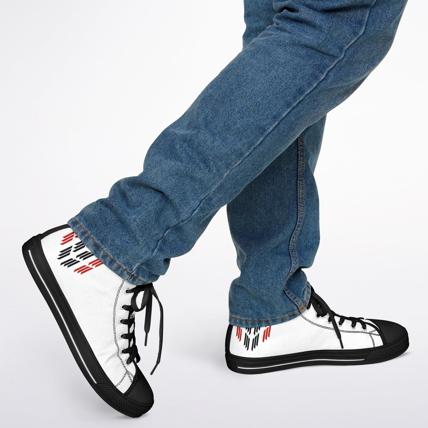 $NiieihiiNookei Arapaho Flag Design Urban Peak High Top Shoes - AOP