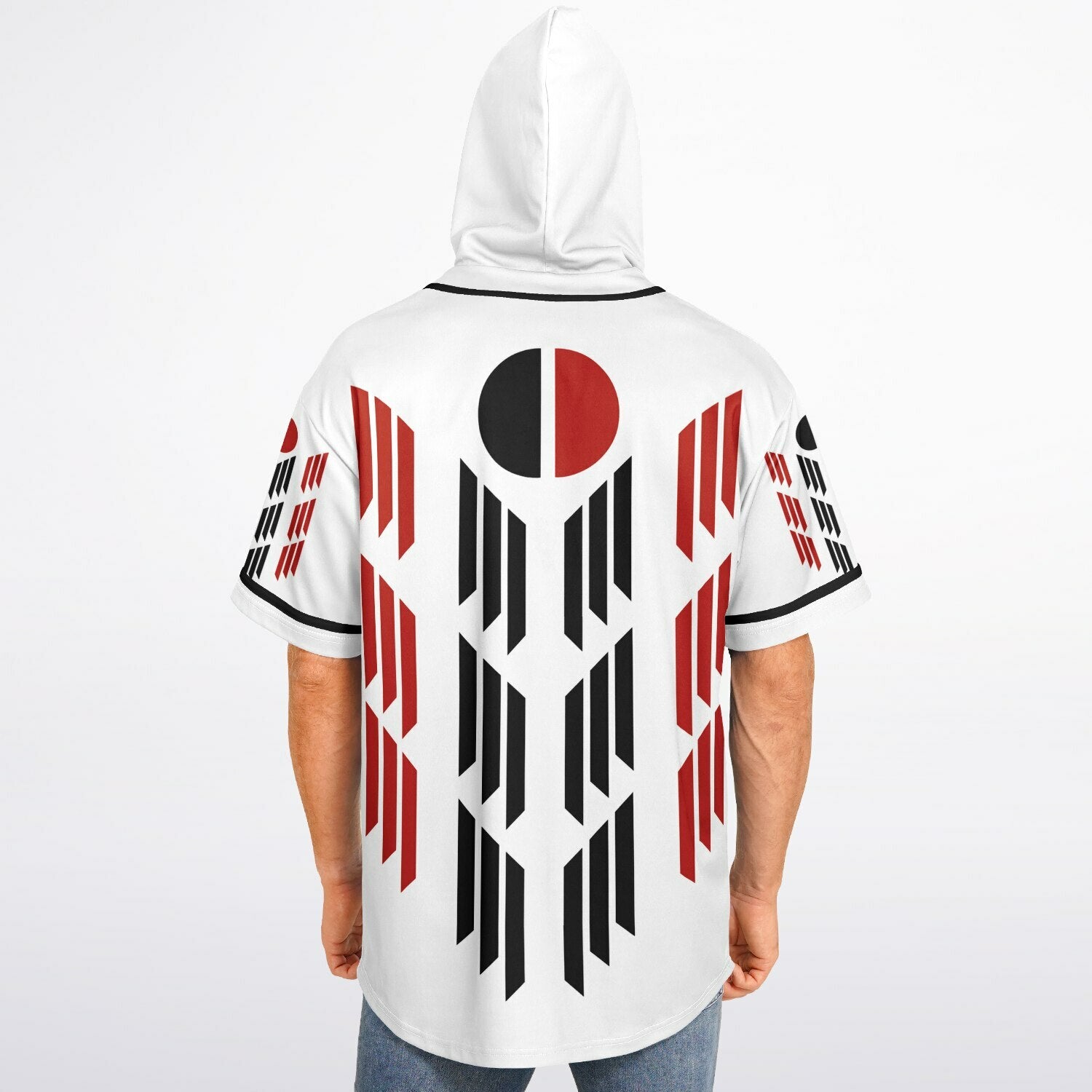 Arapaho Flag Hooded Baseball Jersey - AOP