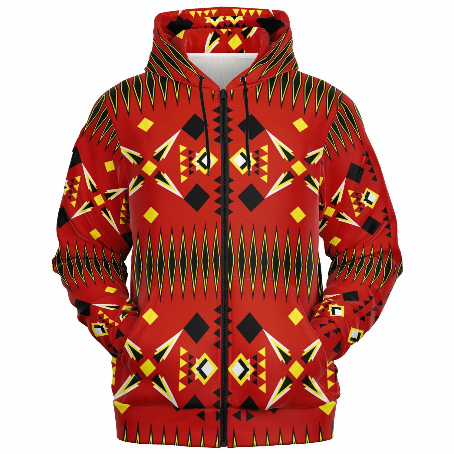 $NiieihiiNookei Athletic Zip-Up Hoodie - AOP