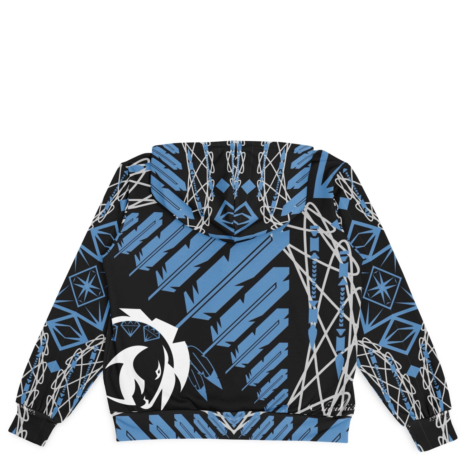 $NiieihiiNookei Hooded Baseball Jacket - AOP