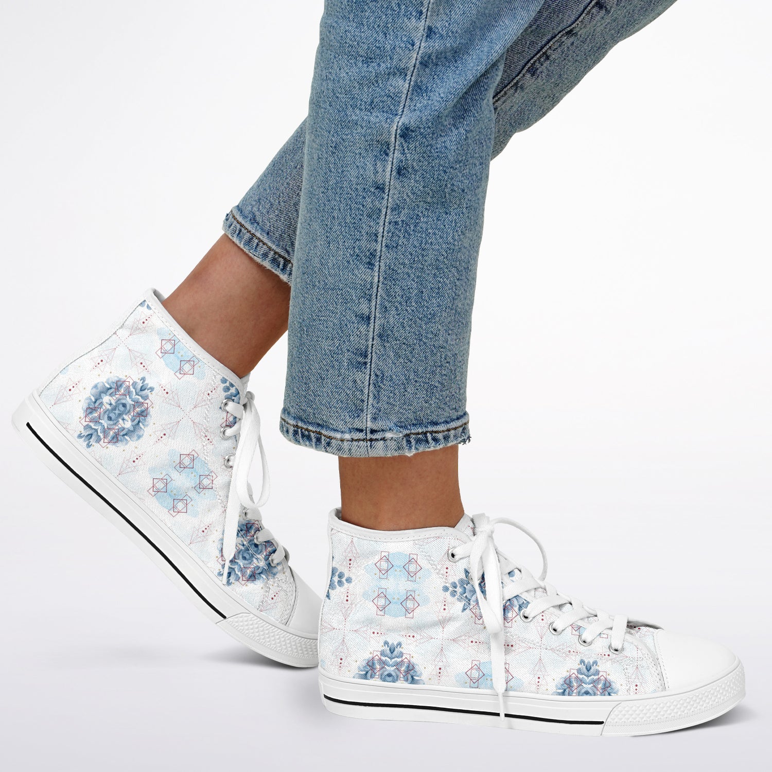 $NiieiihiiNookei Urban Peak High Top Shoes - AOP