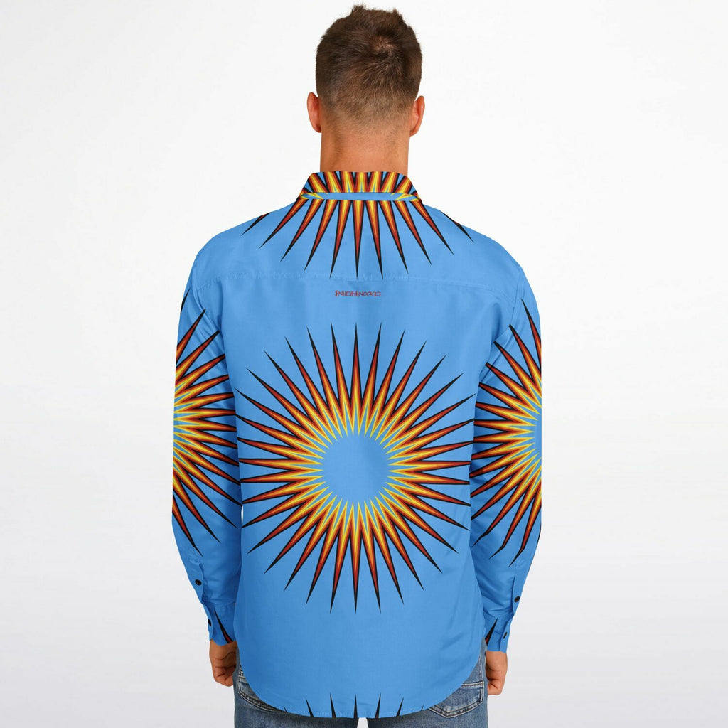 $NiieihiiNookei Long Sleeve Button Down Shirt - AOP