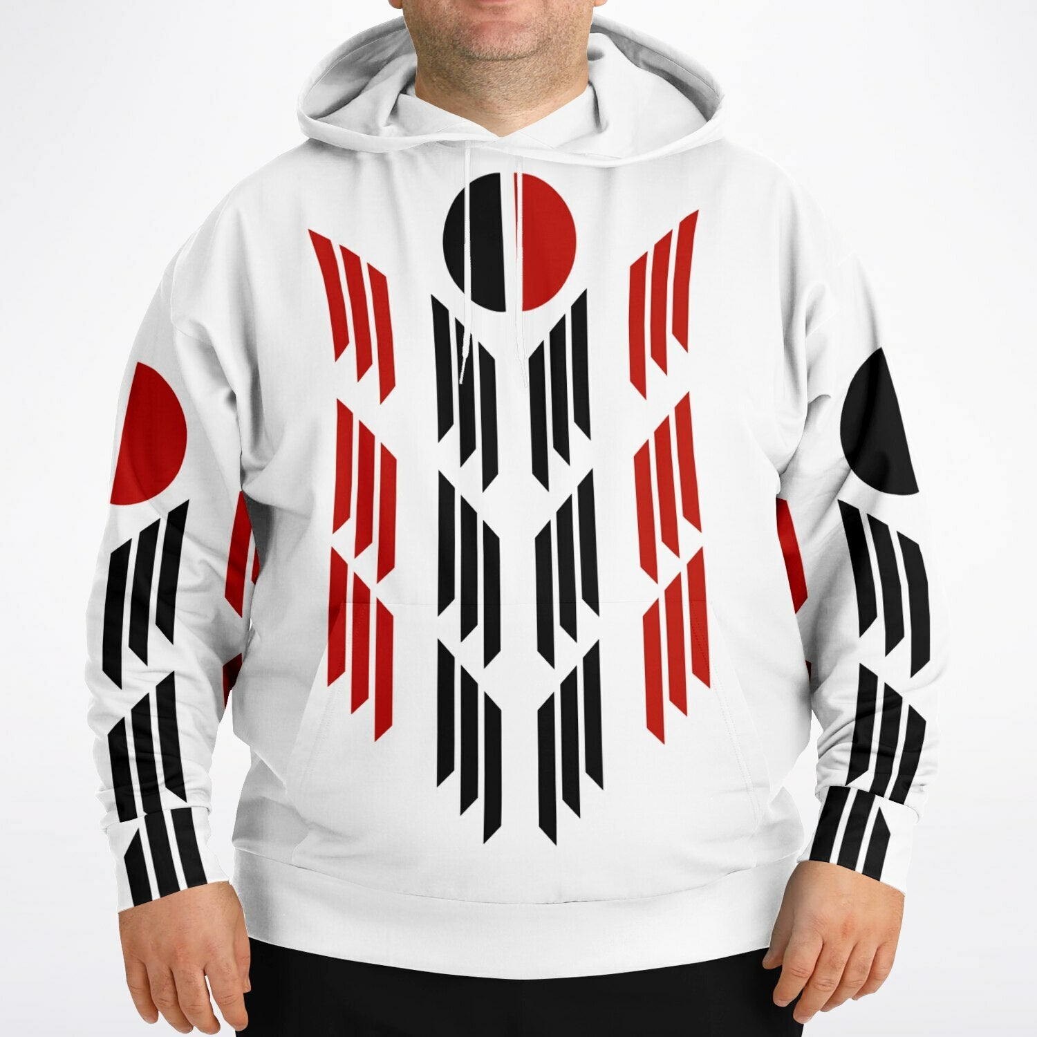 $NiieihiiNookei Arapaho Flag Athletic Plus-size Hoodie - AOP